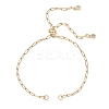2.5MM 304 Stainless Steel Paperclip Chain Slider Bracelet Making AJEW-JB01557-01-1