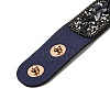 Faux Suede Snap Cord Bracelet BJEW-F428-15-3