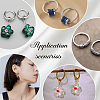 10Pair 5 Colors Ion Plating(IP) 304 Stainless Steel Chunky Huggie Hoop Earrings with 316 Surgical Stainless Steel Pin for Women EJEW-DC0001-16-5