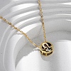 Brass Pave Cubic Zirconia Birth Stone Constellation Pendant Cable Chain Necklaces NJEW-D334-01G-09-1