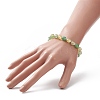 Dyed Natural Agate Beaded Stretch Bracelet BJEW-JB09179-03-3