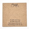 Kraft Paper Jewelry Necklace & Earrings Display Cards CDIS-T004-08-1