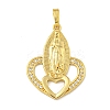 Brass Micro Pave Cubic Zirconia Pendants KK-I714-03G-1