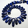 Natural Gemstone Pendants Lapis Lazuli Graduated Beads Strands G-F129-B-02-2