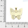 Brass Micro Pave Clear Cubic Zirconia Pendants KK-A221-16c-G-3