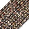 Frosted Natural Leopard Skin Jasper Beads Strands G-K389-C30-01-2