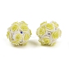 Acrylic Handmade Luminous Polymer Clay Rhinestone Beads CLAY-H003-07-3