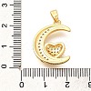 Brass Micro Pave Cubic Zirconia Pendants LS-ZIRC-D275-04G-3