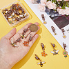 Alloy Enamel Braiding Hair Pendants Decoration Clips OHAR-AB00012-3