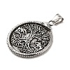 304 Stainless Steel Big Pendants LS-STAS-D091-12AS-2