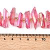 Electroplated Natural Quartz Crystal Beads Strands G-F800-F12-4