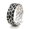 304 Stainless Steel Enamel Open Cuff Rings for Women RJEW-F166-20P-01-1