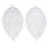 Non-Tarnish 304 Stainless Steel Filigree Big Pendants X-STAS-S108-38P-1