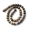 Natural Dendritic Jasper Beads Strands G-E598-01-2