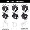 3Pcs 3 Size 304 Stainless Steel Rectangle Signet Finger Rings RJEW-UN0001-26B-3