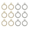 12Pcs Alloy Rhinestone Pendants FIND-YW0007-95G-2