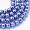 Baking Paint Glass Pearl Bead Strands HY-Q003-3mm-09-1