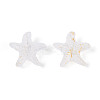 Frosted Glass Beads FGLA-T005-01L-3