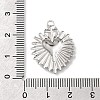 304 Stainless Steel Pendants STAS-A126-03G-GP-3