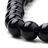 Natural Black Onyx Beads Strands X-G-S259-19-10mm-3
