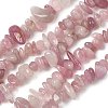 Chip Natural Madagascar Rose Quartz Bead Strands X-G-M344-50A-2