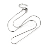 1.2MM 304 Stainless Steel Snake Chain Necklaces for Women Men STAS-V011-04B-P-4