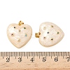 Brass Micro Pave Colorful Cubic Zirconia Enamel Pendants KK-G536-22G-3