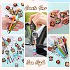 12Pcs 6 Style Food Grade Eco-Friendly Silicone Focal Beads SIL-SZ0002-72B-7