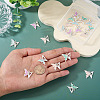 20Pcs 4 Colors Alloy Enamel Pendants ENAM-TA0003-29S-7