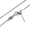 304 Stainless Steel Link Chain Necklaces NJEW-H042-03P-2