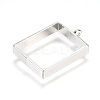 Alloy Open Back Bezel Big Pendants X-PALLOY-TAC0003-02P-2