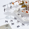 12Pcs Brass Stud Earring Findings KK-ME0002-61-4