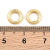 Brass Micro Pave Clear Cubic Zirconia European Beads KK-CBA78C7-07G-3
