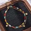 304 Stainless Steel Cable Chain Multi-strand Bracelets BJEW-Z088-02G-1