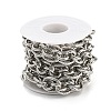 Alloy Oval Link Chains LCHA-K001-01P-2