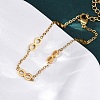 304 Stainless Steel Infinity Link Bracelets BJEW-Z099-02G-3