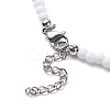 3Pcs 3 Color Dyed Synthetic Turquoise Tortoise & Acrylic Beaded Necklaces Set NJEW-JN04036-7