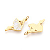 304 Stainless Steel Enamel Pendants STAS-N115-01A-G-3