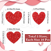 30Pcs 3 Styles Heart Glass Rhinestone Applique Patch DIY-GF0009-88-2