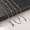 Brass Satellite Chains Necklaces for Women NJEW-D302-28P-2