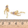 Brass Micro Pave Cubic Zirconia Pendants KK-A281-21G-03-3