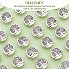 Olycraft 60Pcs Zinc Metal Alloy Shank Buttons FIND-OC0002-08-4