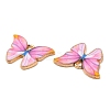 Light Gold Tone Alloy Enamel Pendants ENAM-M059-05KCG-02-2