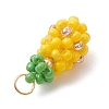 Glass Seed Beaded Pendants PALLOY-MZ00480-4