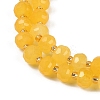 Natural Yellow Agate(Dyed & Heated) Beads Strands G-H057-A14-03-4