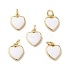 Rack Plating Brass Enamel Pendants KK-H431-14G-4