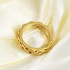Ion Plating(IP) 304 Stainless Steel Finger Ring for Women RJEW-A052-01A-G-2