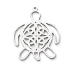 Hollow 304 Stainless Steel Pendants LS-STAS-D202-02P-1