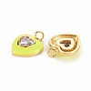 Brass Enamel Pendants KK-T013-15J-NF-2