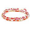 Sweet and Stylish Colorful Glass Seed Beaded Stretch Bracelets Set for Women Girl DX3454-1